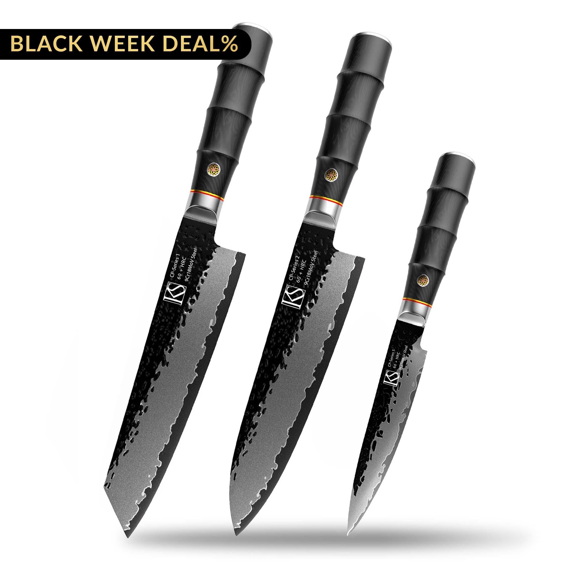 3pcs CP-Series Kochmesserset