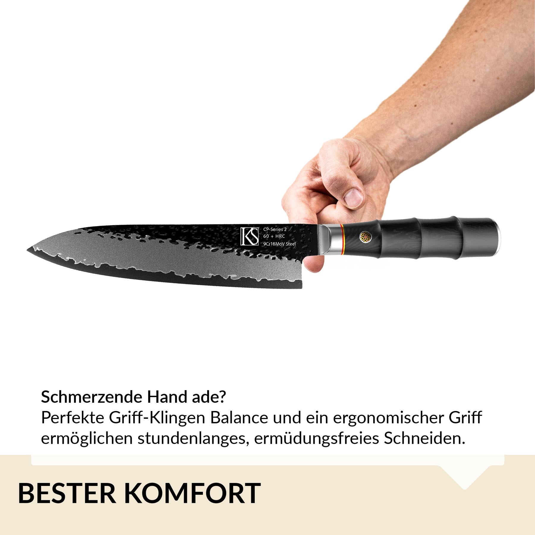5pcs CP-Series Kochmesserset