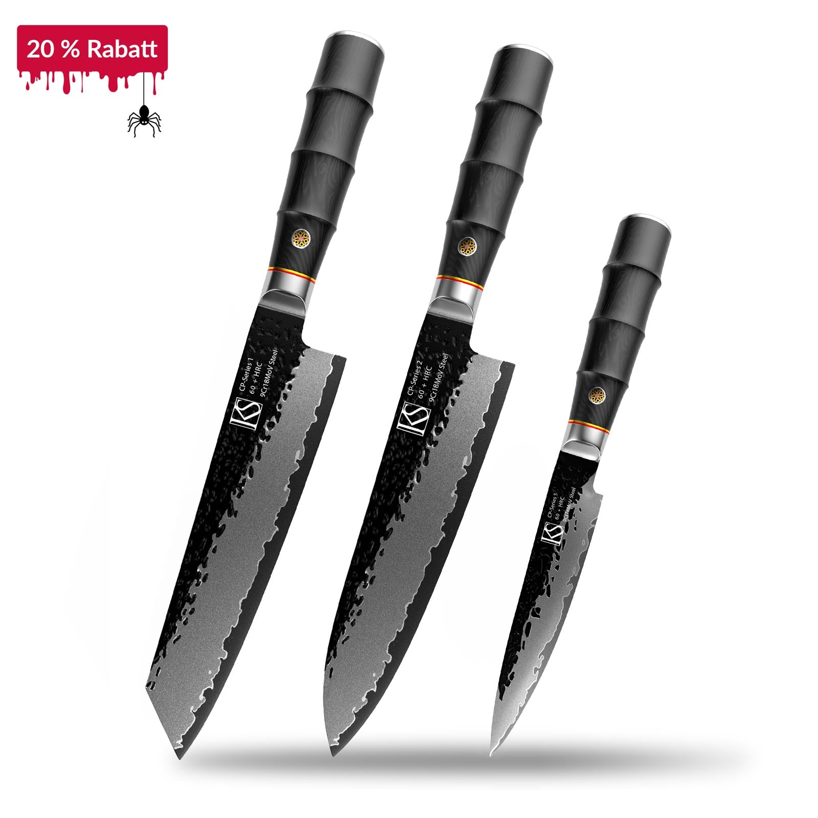 3pcs CP-Series Kochmesserset