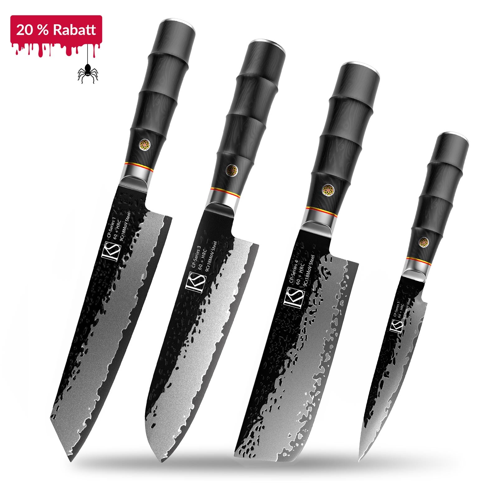 4pcs CP-Series Kochmesserset