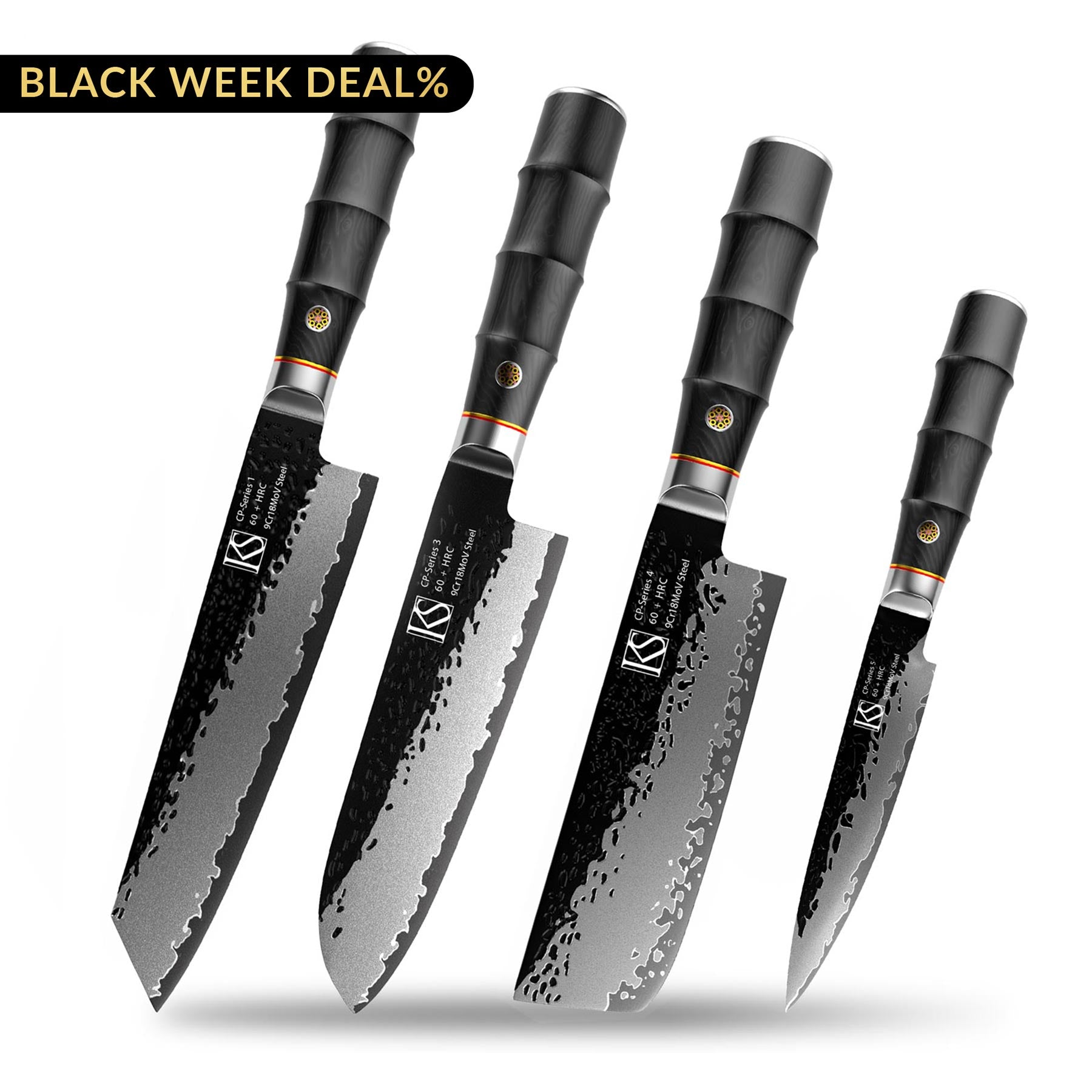 4pcs CP-Series Kochmesserset