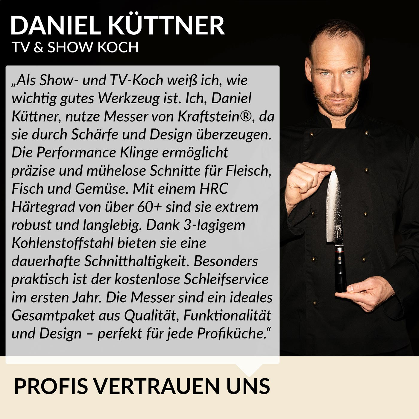 3pcs Profi Kochmesserset