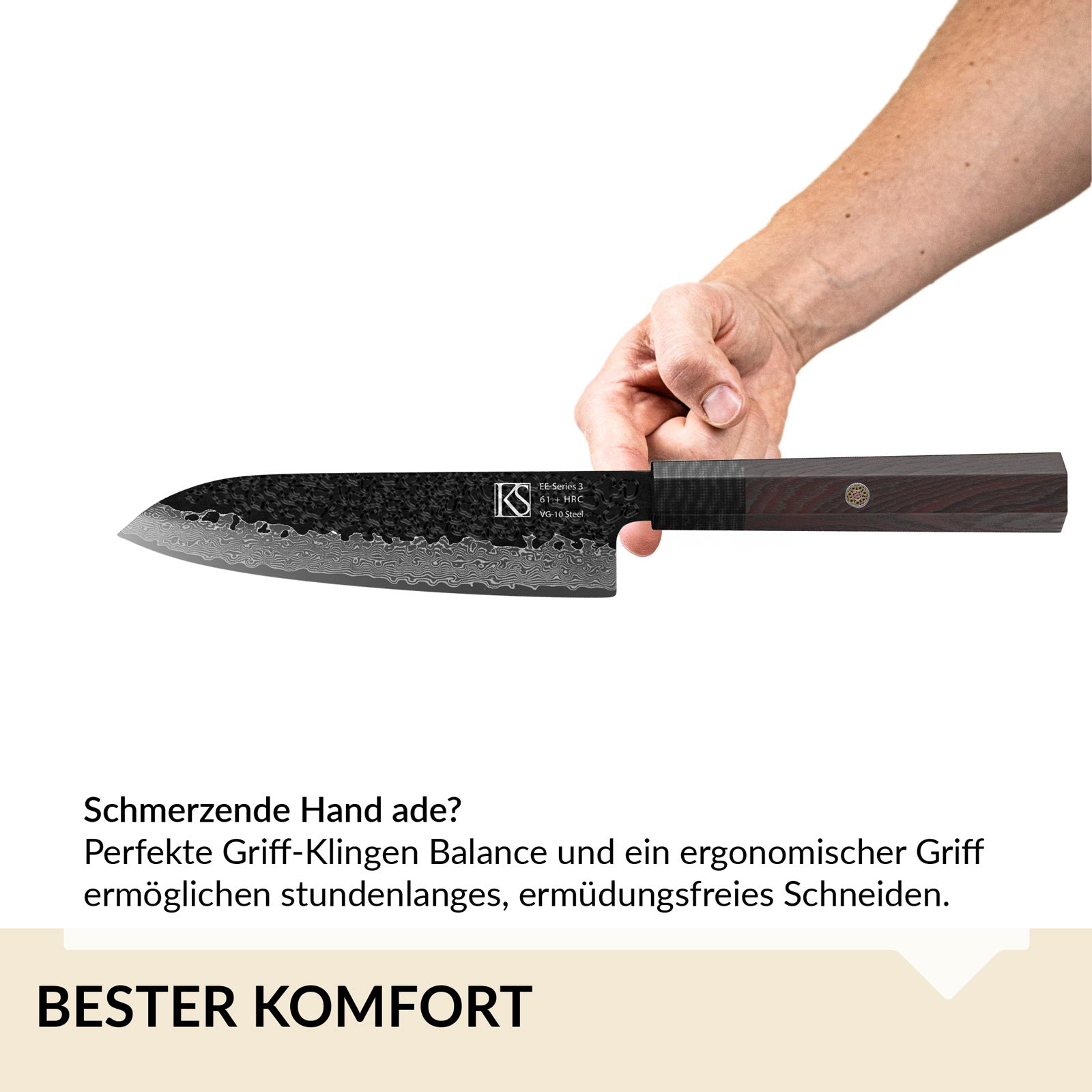 2pcs EE-Series Kochmesserset 3